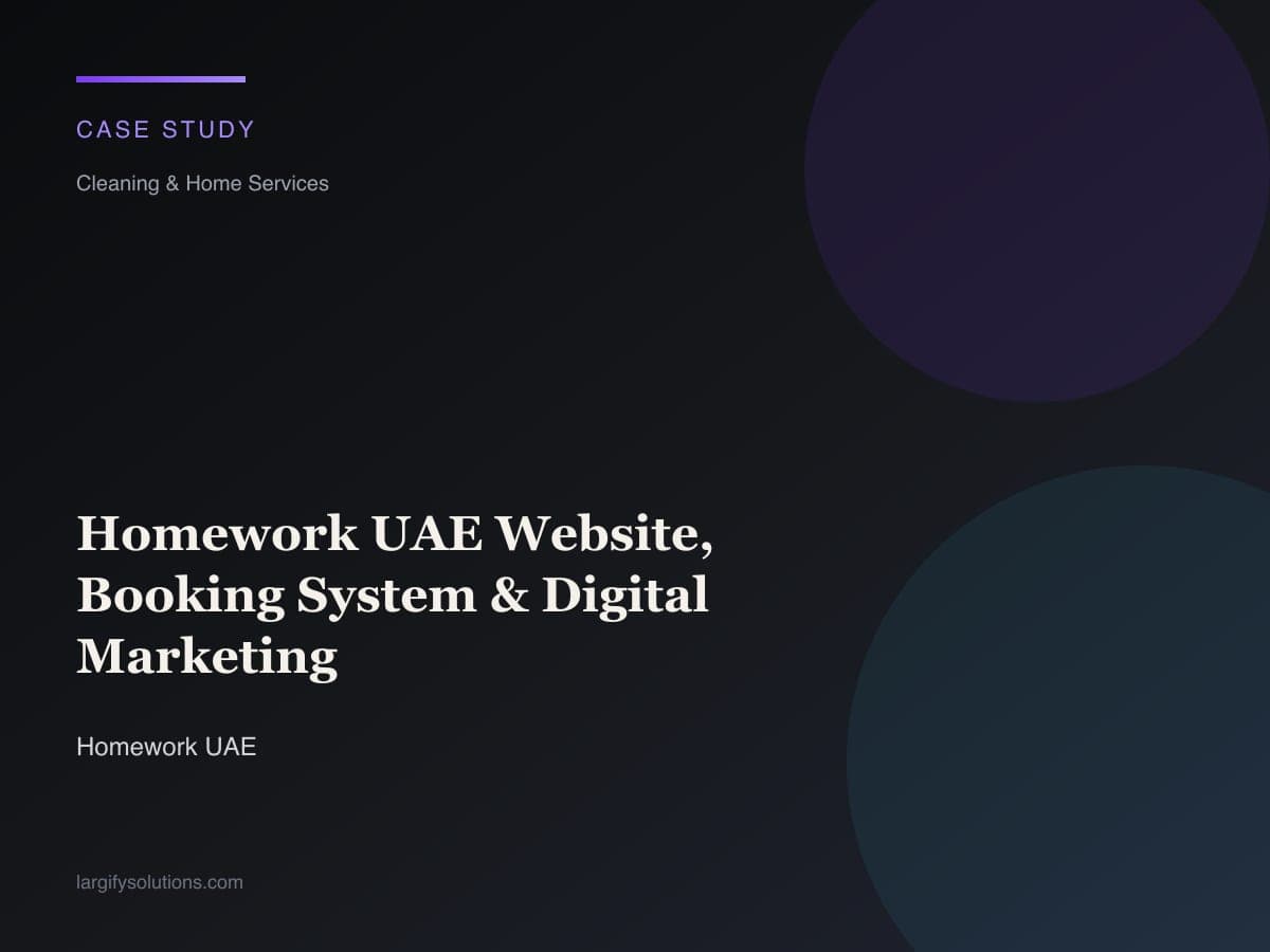 Homework UAE website delivered by Largify
